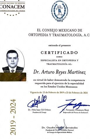 dr arturo reyes martinez ortopedista