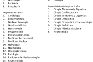 Especialidades Médicas