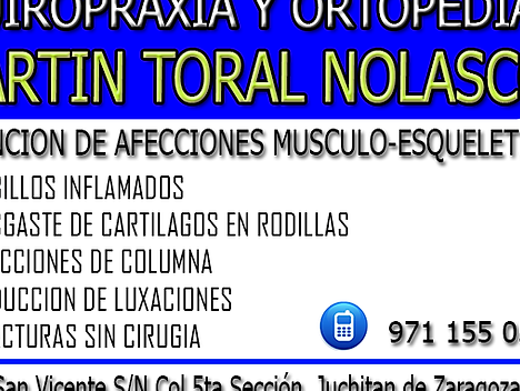 quiropraxia y ortopedia martin toral