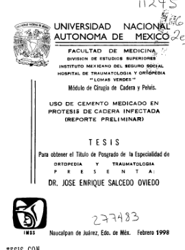 Traumatologia y Ortopedia - Dr. Jose Enrique Salcedo Oviedo 1 traumatologia y ortopedia dr jose enrique salcedo oviedo